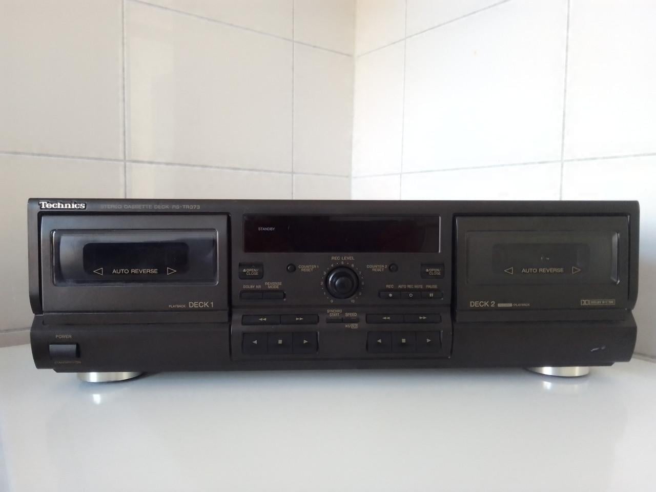 Technics RS-TR-373 dubbel cassettedeck.