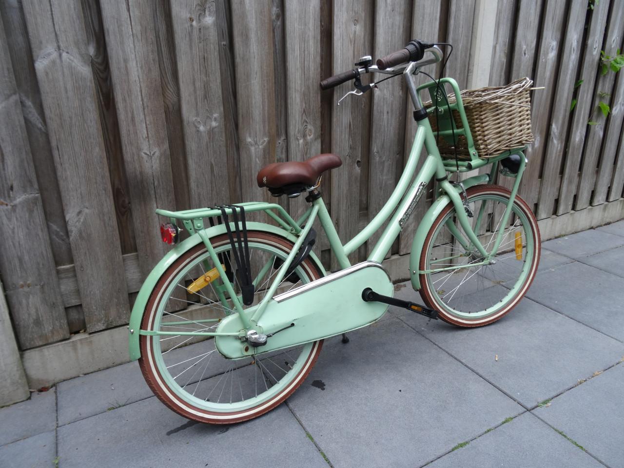 🚲 Popal meisjesfiets 22 inch – mintgroen – 3 versnellingen