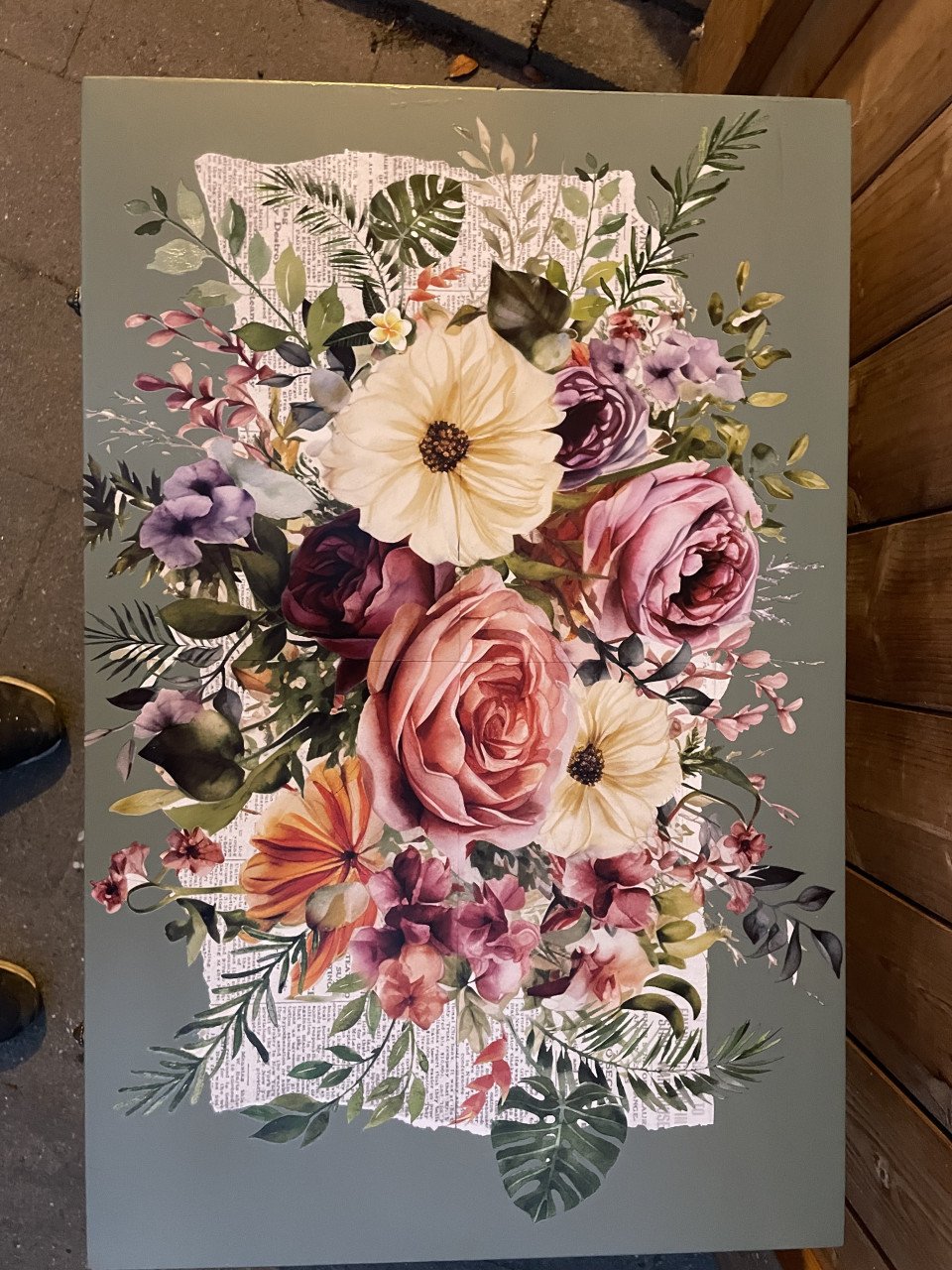 Te koop vintage bijzet / nachtkastje