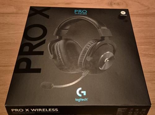 Nieuwe draadloze Logitech (game) koptelefoon.