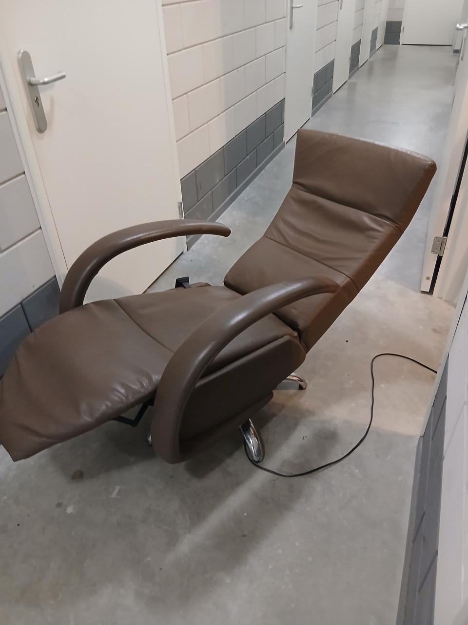 Relaxstoel  leer Elekt