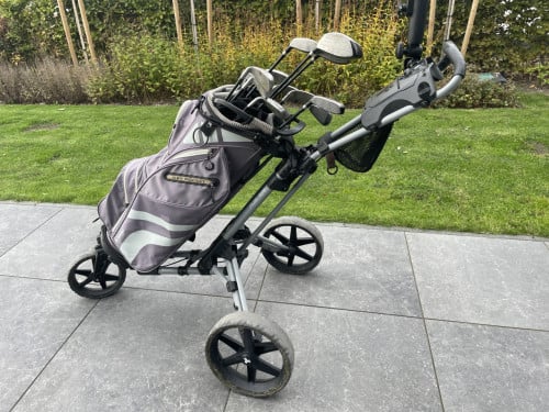 Complete golfset met trolley (heren)