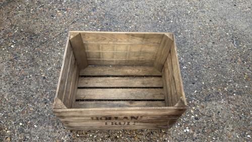 Fruitkist. Veiling kisten