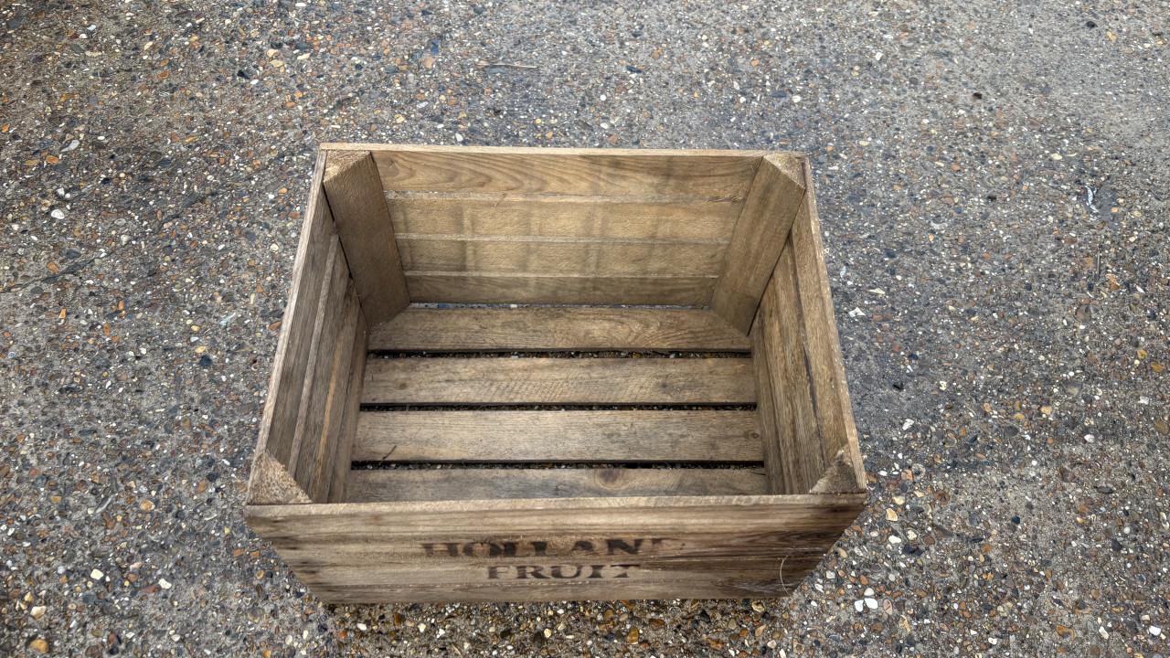 Fruitkist. Veiling kisten