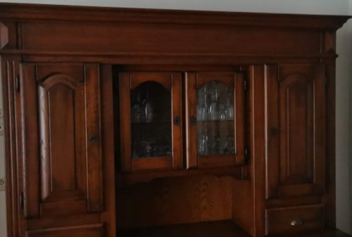 Gratis op te halen: Massief eiken wandkast