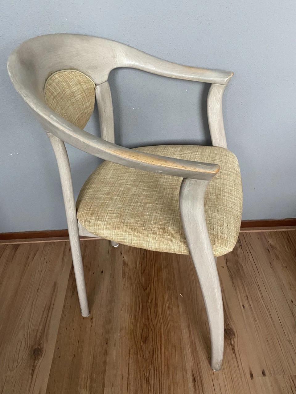 4 vintage Lubke stoelen Japandi stijl