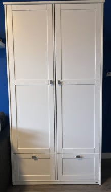Bopita kledingkast wit (200x100)
