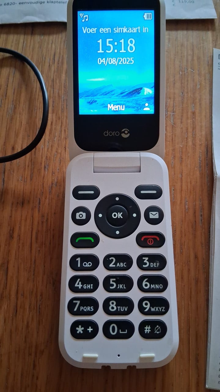 Telefoon met grote toetsen