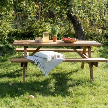 Picknicktafels - Hout - Staal/douglas en Kunststof