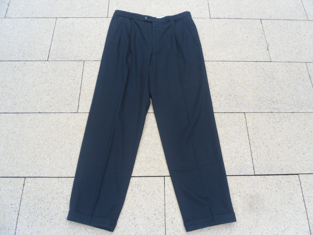 2 X ZWARTE HEREN PANTALON MAAT 49 EN 54