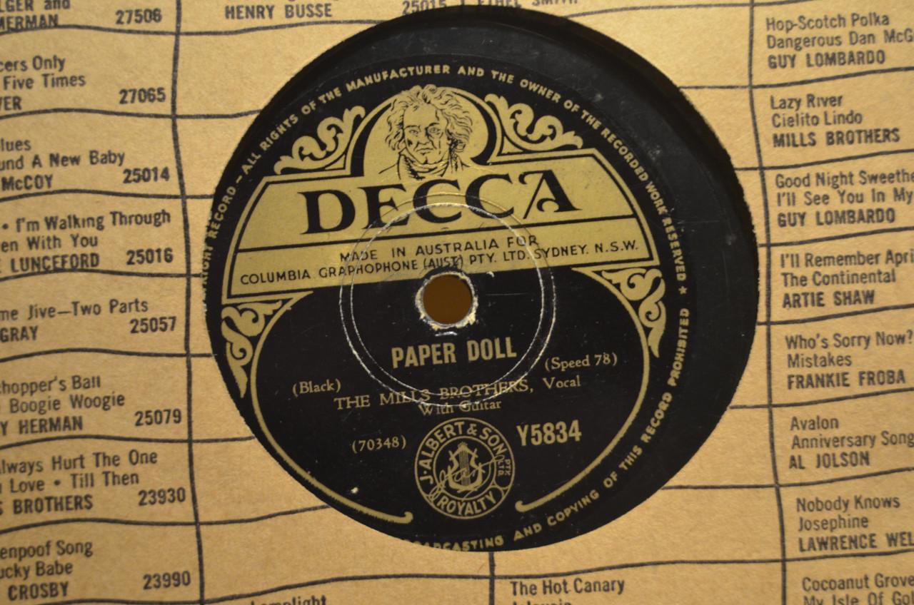 78 rpm Mills Brothers jaren '40 en '50 héél veel stuks. (2)