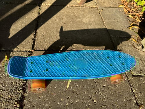 Blauw skateboard