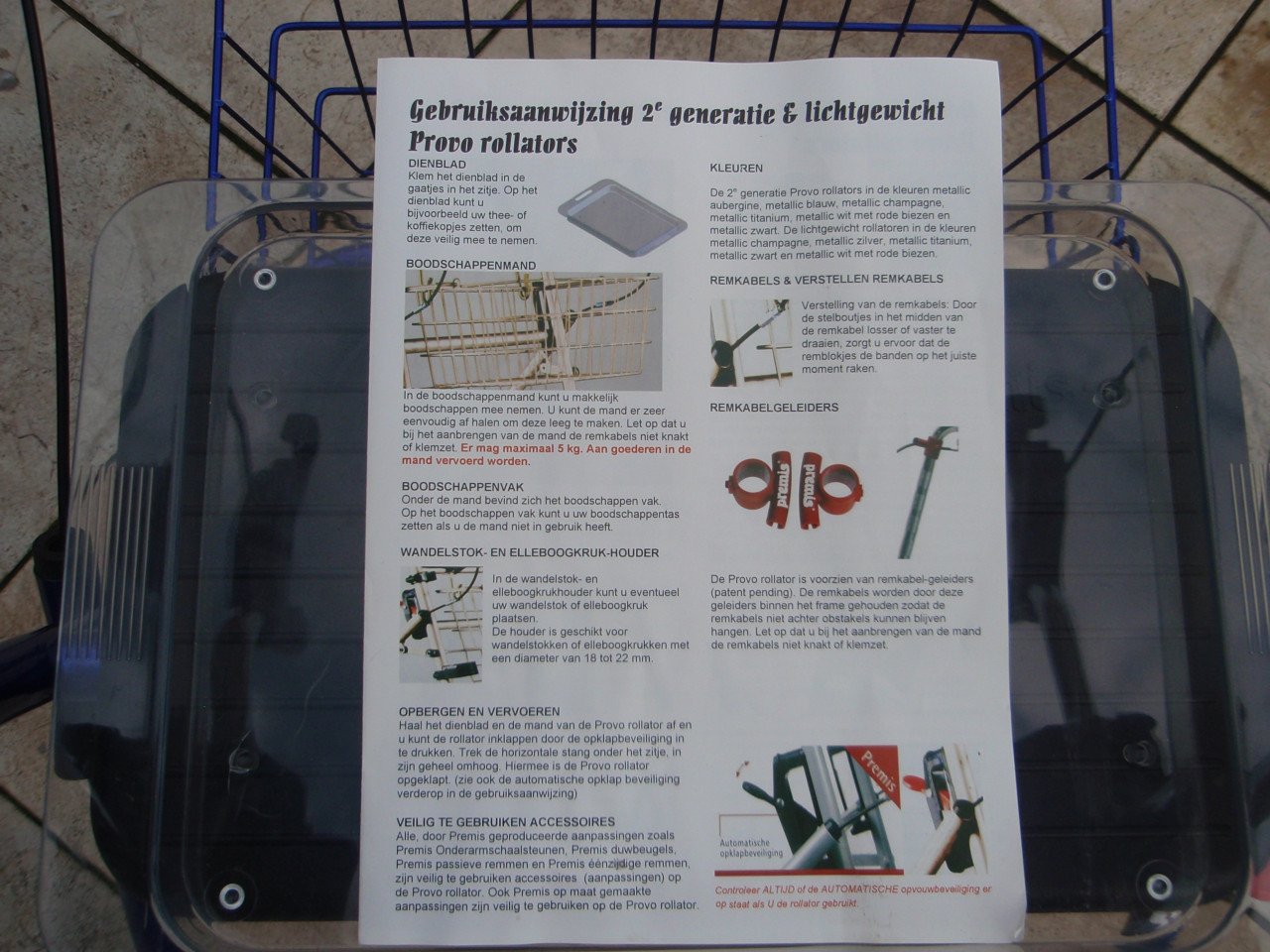 Zgan Provo opvouwbare rollator met onderarmschalen