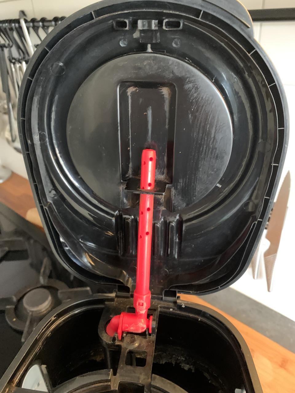 Een Russell Hobbs koffiezetapparaat met een glazen kan