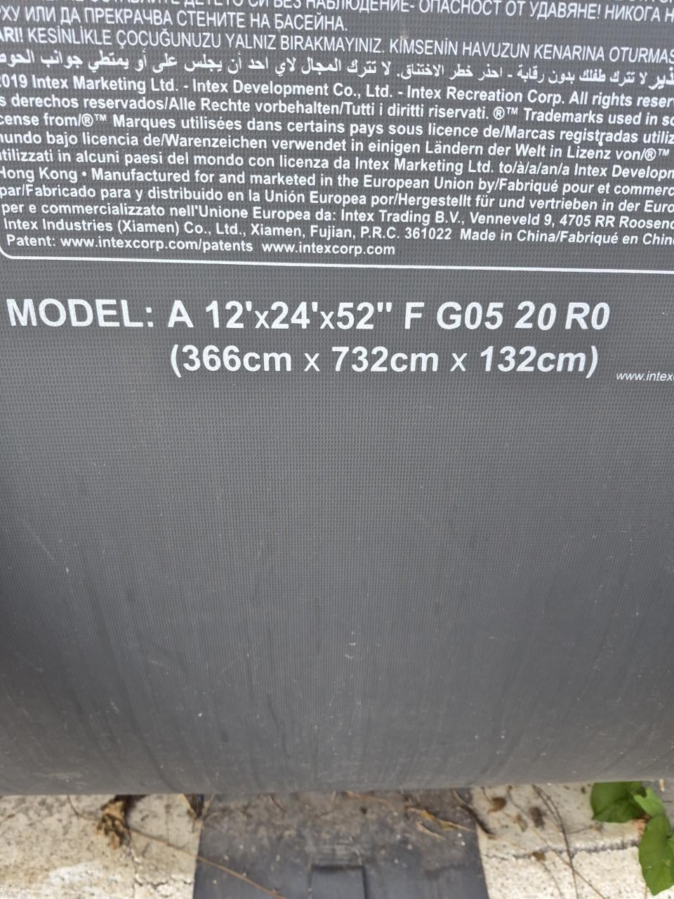 Intex zwembad groot model