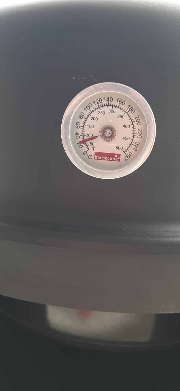 Rookoven 3in1, bbq, thermometer & ventilatiegat, barbecue rookton: ∅ 40 cm.