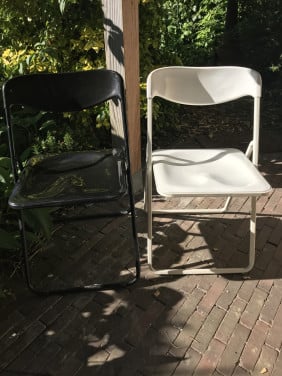 2 klapstoelen