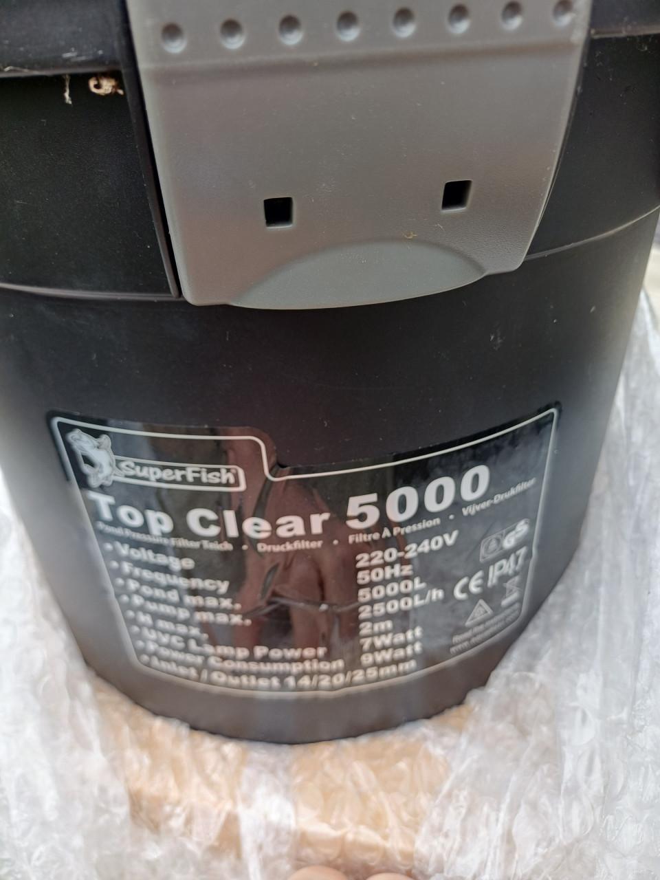 Superfish top clear 5000 filter