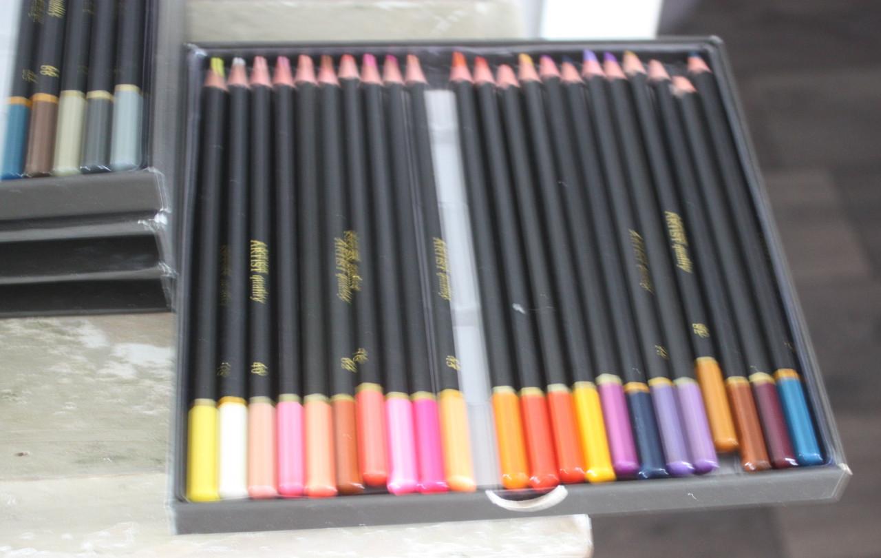 Set potloden in opbergbox