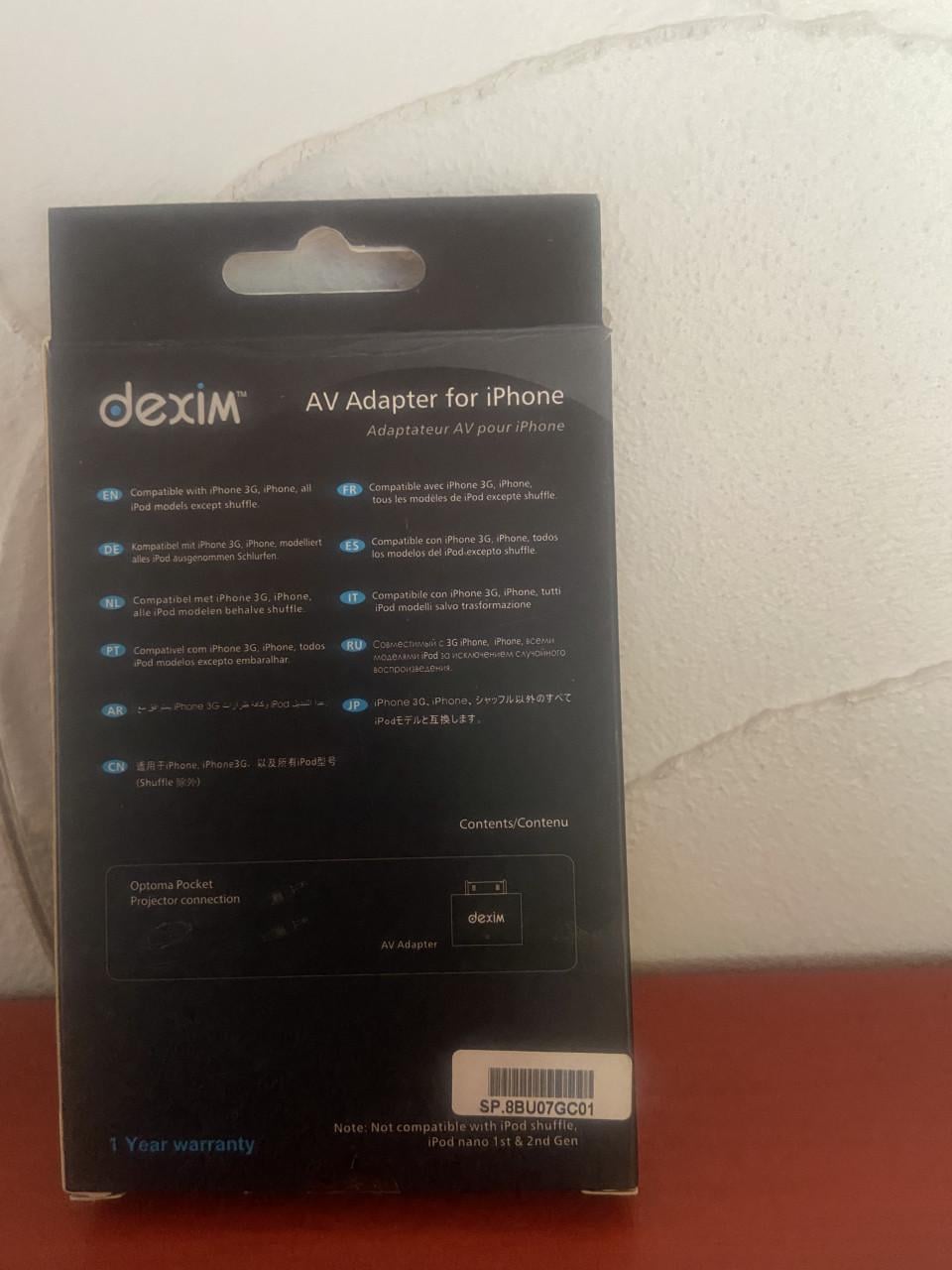 Dexim AV adapter voor I-Phone
