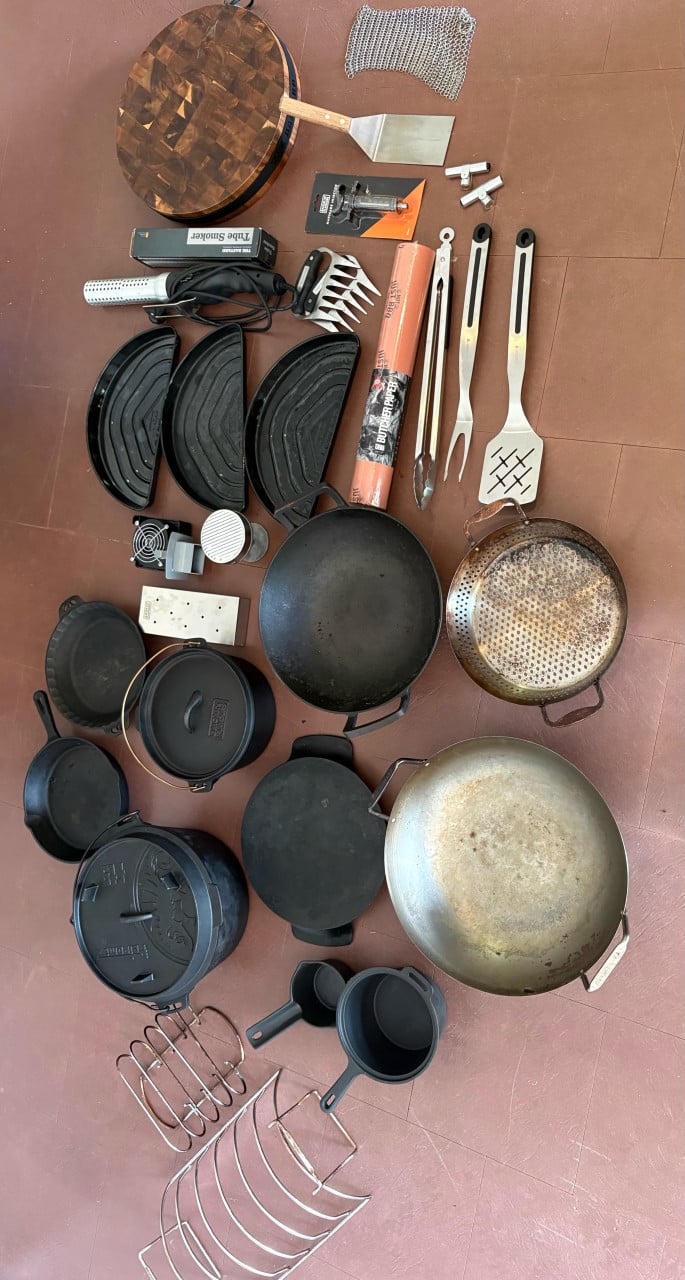 BBQ spullen set - weg wegens verhuizing