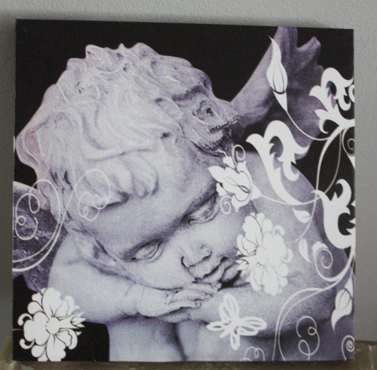 Canvas met engel