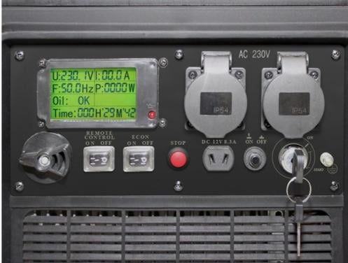 Te Koop  aggregaat 5.6Kw 230 Volt met afstandsbediening