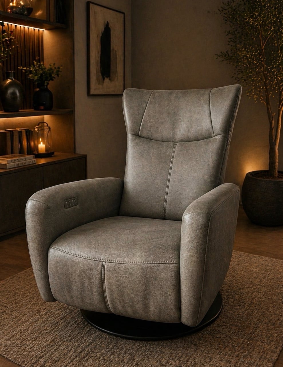 Te koop Prominent sta op fauteuil