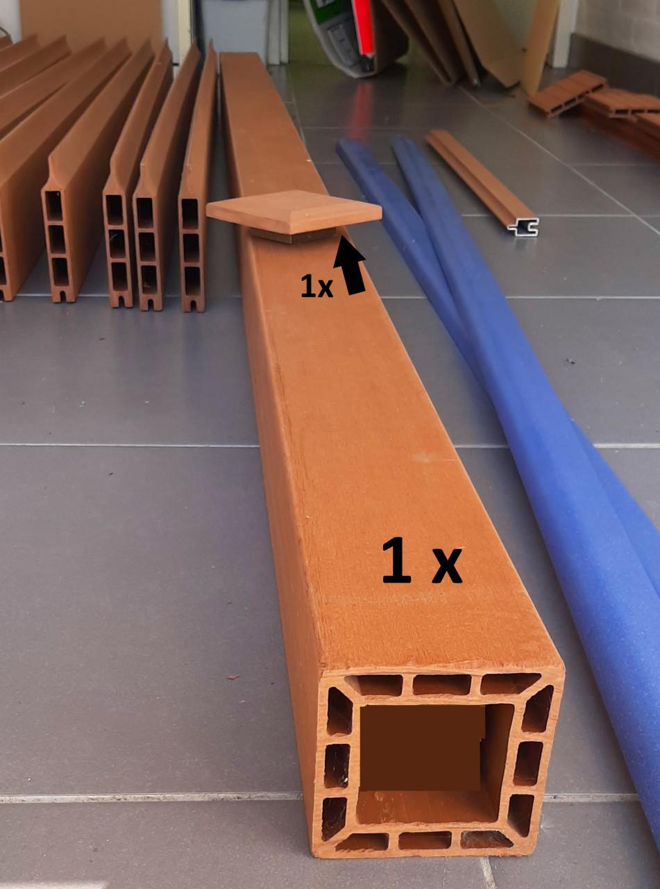 Houtcomposiet stapelplanken - Voor één schutting van 180x180