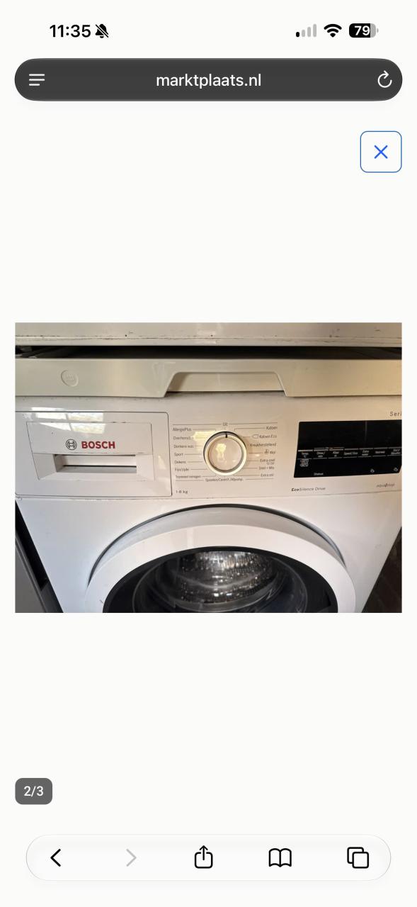 Bosch wasmachine Serie 6 EcoSilence Drive Wasmachine 8 kg