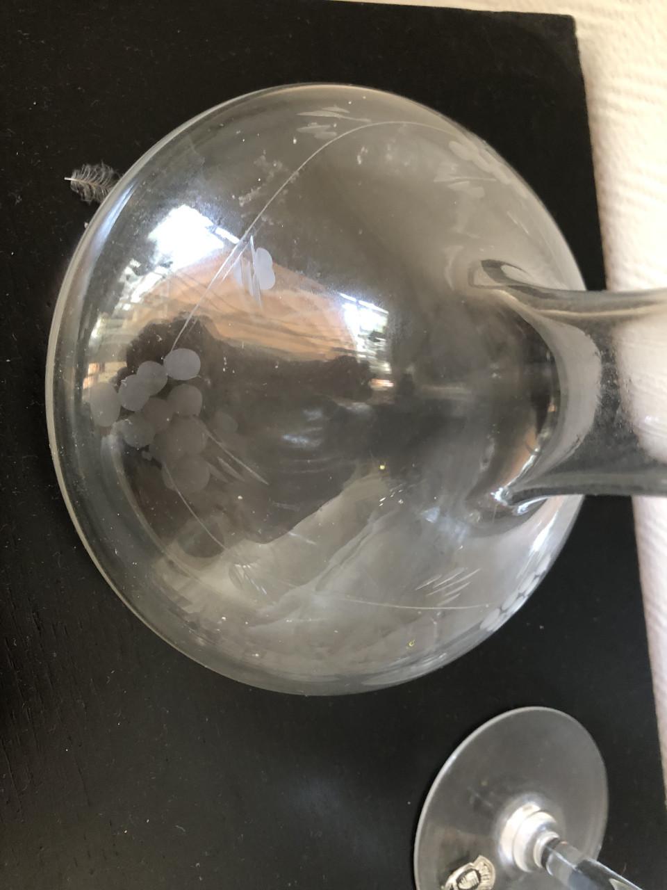 Oud glasservies 21-delig