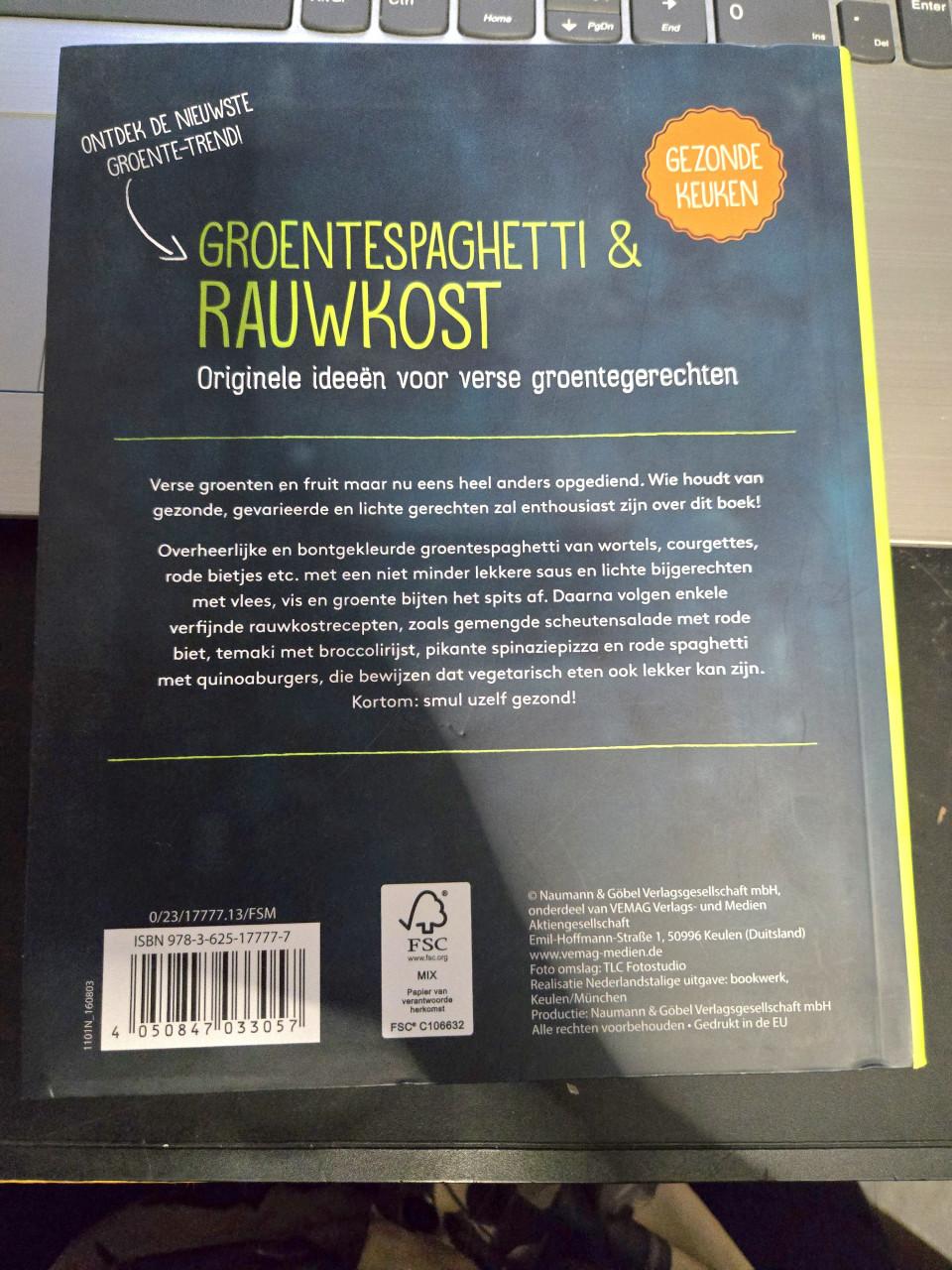 Kookboek Groentespaghetti & Rauwkost: ideeën voor verse groentegerechten