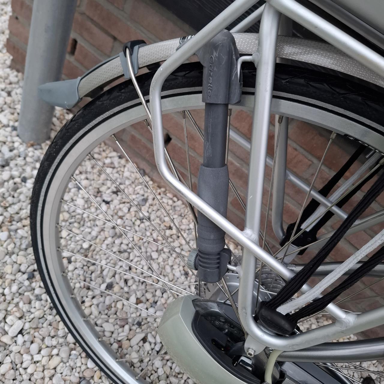 Gazelle orange elektrische dames fiets (met grap)