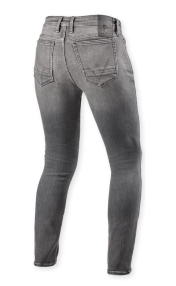 REV'IT! Piston 3 SK Grijs. Revit Skinny MotorJeans