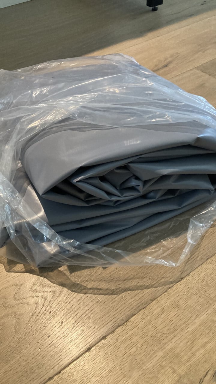 Grondzeil PVC Obelink 600x300 cm grijs