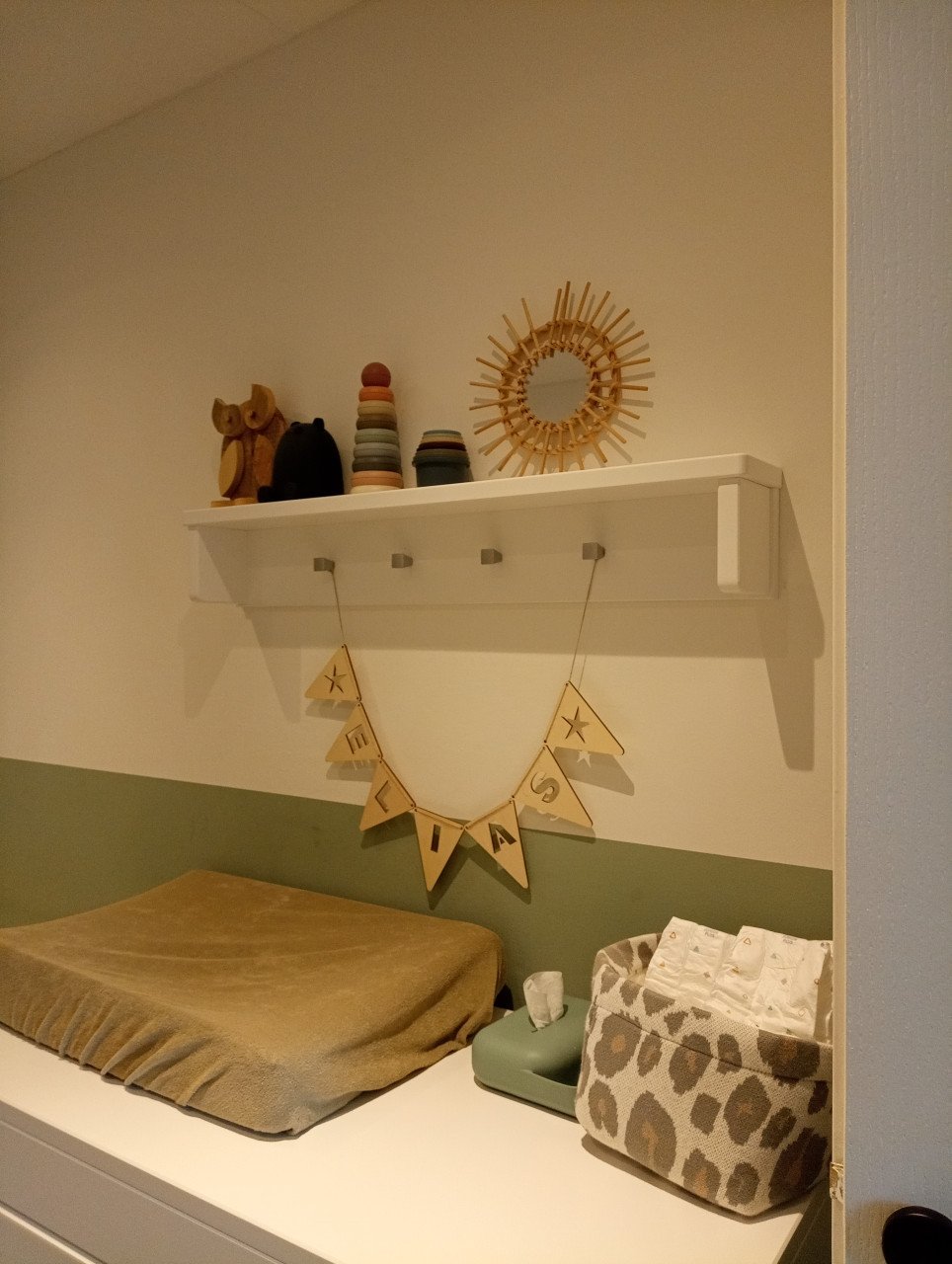 Commode en wandplank