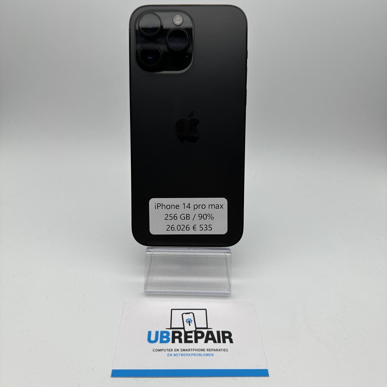 Apple iPhone 14 pro max 256 GB zwart