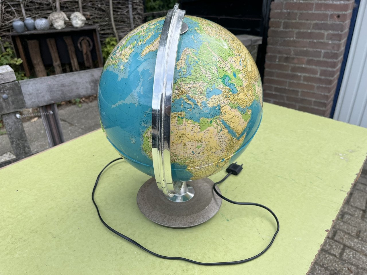 Wereldbol Globe met verlichting