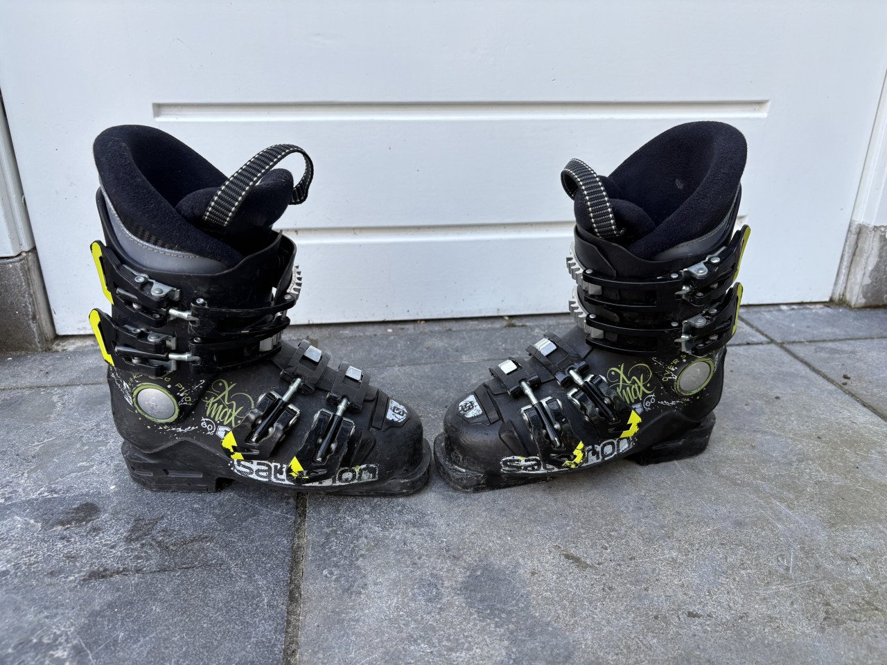 Atomic xt 90cm ski’s met Salomon x max 60t skischoenen (maat 27/28)