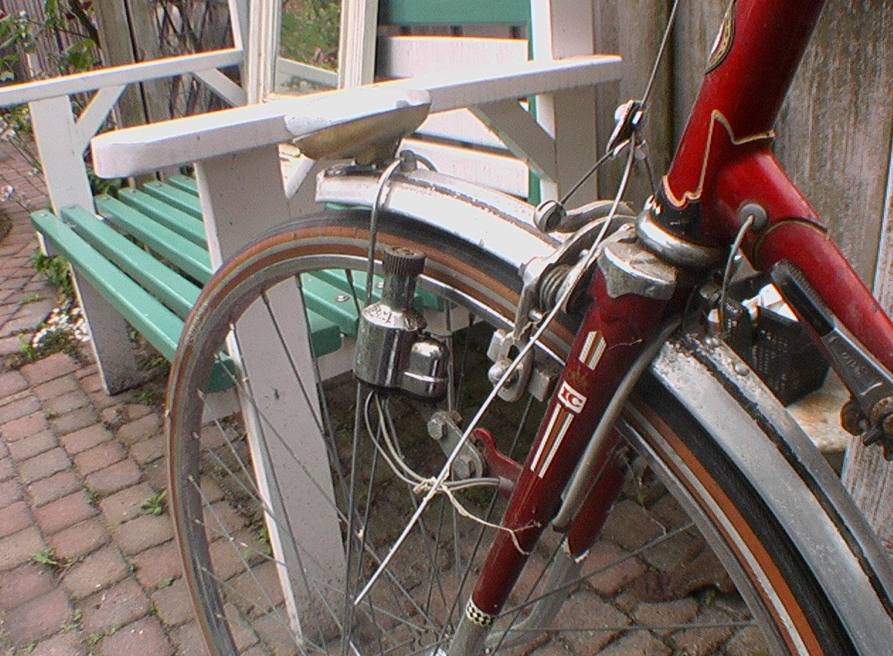 Oldtimer sport fiets batavis 14 versnellingen rees stuur