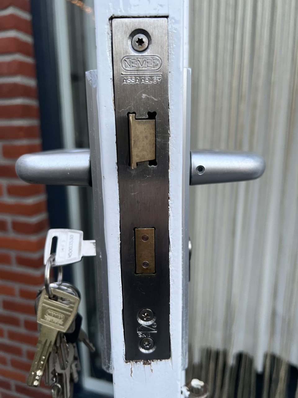Houten stompe achterdeur