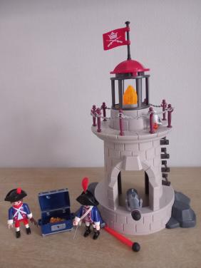 Playmobil vuurtoren met 2 franse soldaten setnr 6680