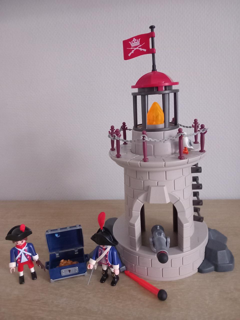 Playmobil vuurtoren met 2 franse soldaten setnr 6680