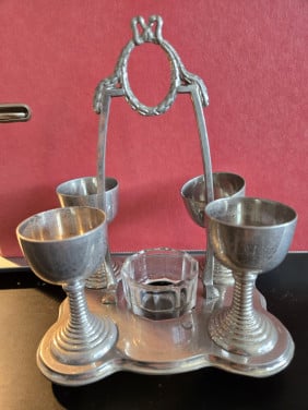 Art Nouveau menage-set Jugenstil, Heimendahl & Keller 1900