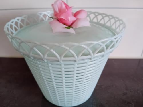 70 jaren krulspeldenmandje