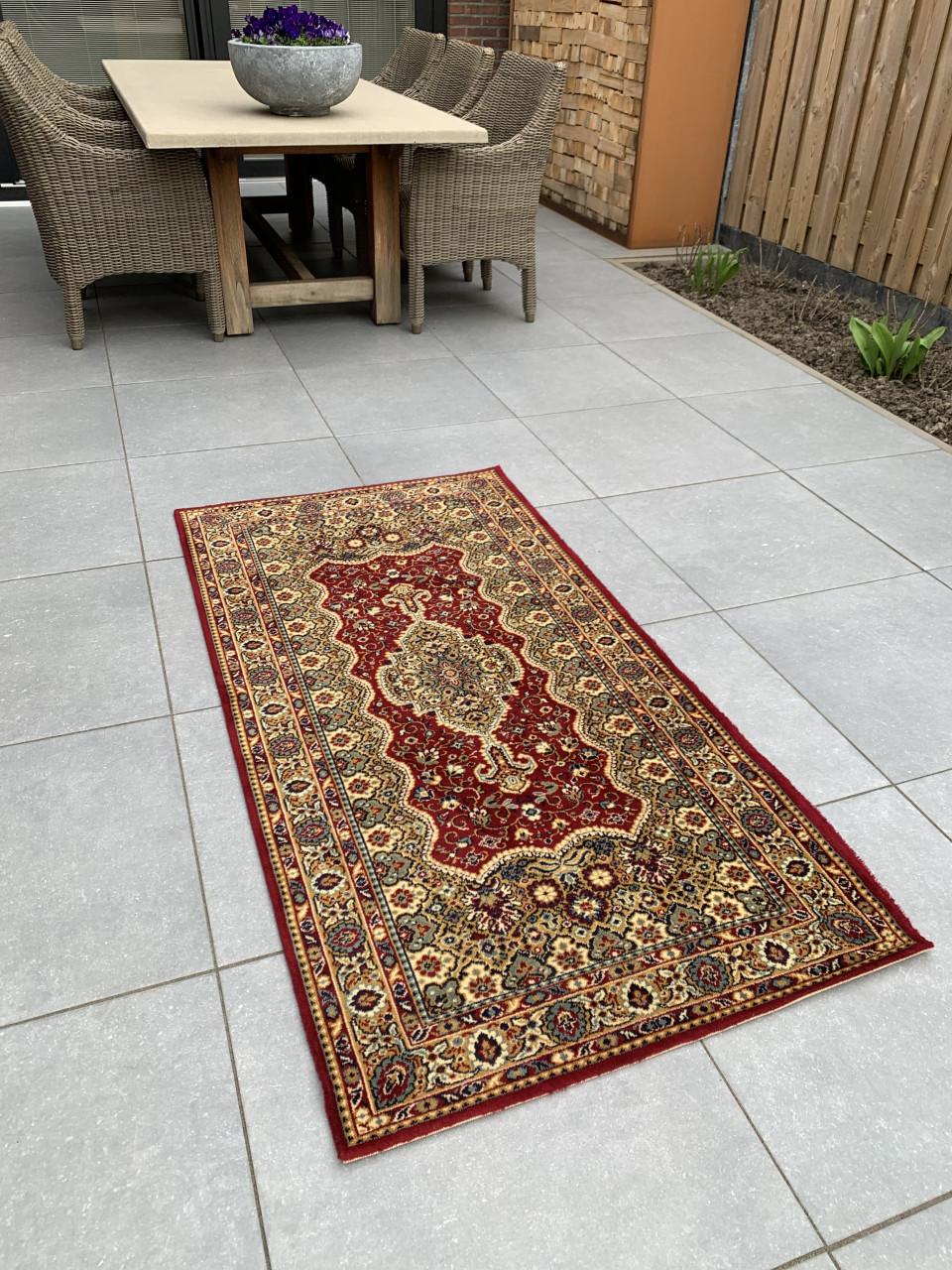 ❣️Super Leuk Sfeervol Vintage Vloerkleedje❣️Zuiver Scheerwol❣️