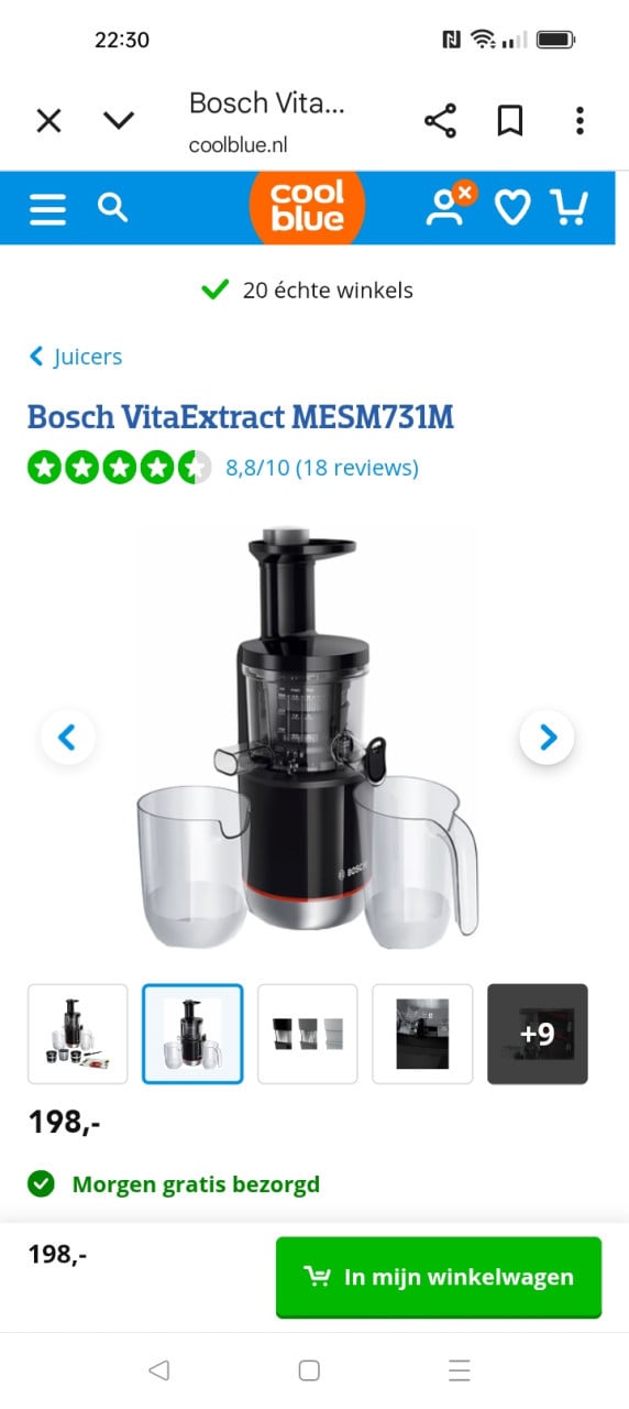 Slowjuicer van Bosch