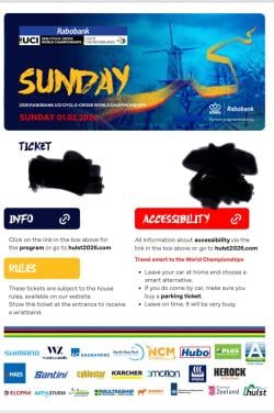 Ticket wk veldrijden zondag