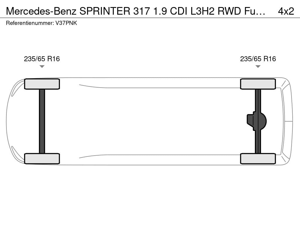 Mercedes-Benz Sprinter 317 1.9 cdi l3h2 rwd functional