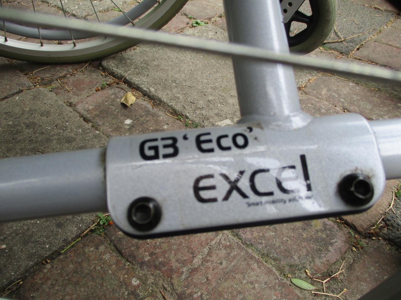 Exel G3 Eco rolstoel met dik foam kussen